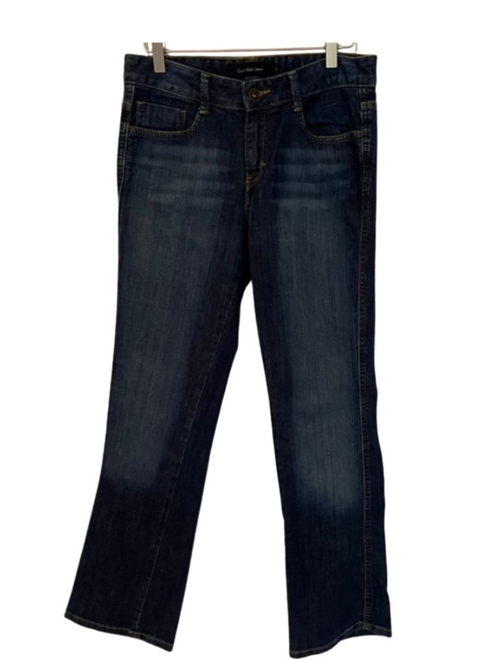 Calvin Klein Lean Boot Jeans - Dark Wash - Size 6x32